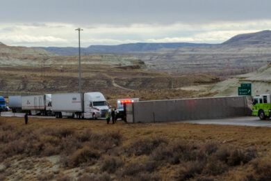 WYDOT Data: Commercial Trucks Make Up Half of I-80 Crashes