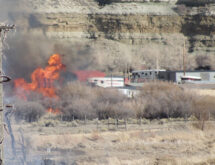 Scotts Bottom Fire Consumes 40 Acres, a Dozen Structures and Injures a Horse