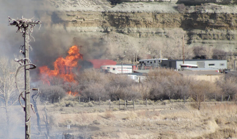 Scotts Bottom Fire Consumes 40 Acres, a Dozen Structures and Injures a Horse