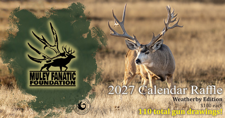 Muley Fanatic Foundation’s Weatherby Edition Calendar Raffle Returns for 2027