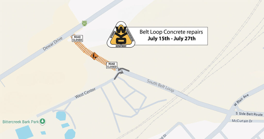 WYDOT to Continue Belt Loop Repair Project