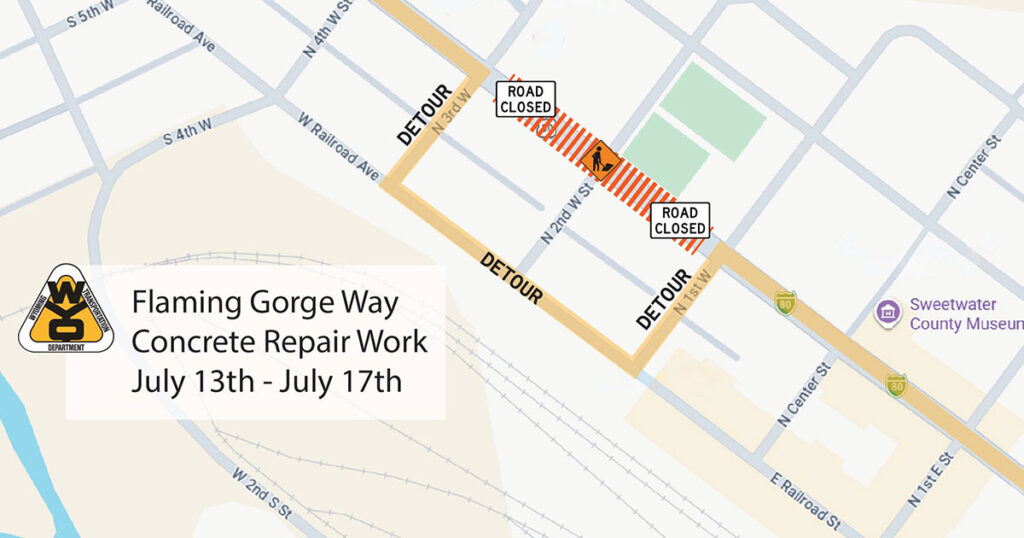 WYDOT Begins Flaming Gorge Way Work Monday