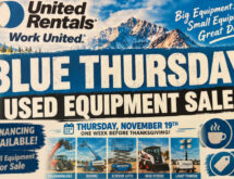 Save Big at United Rentals’ Blue Thursday Used Equipment Sale on November 19!